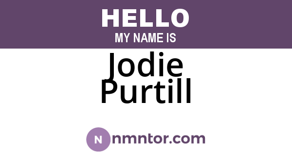 Jodie Purtill