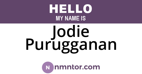 Jodie Purugganan