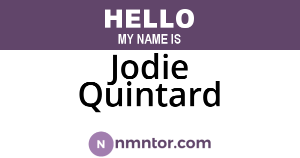 Jodie Quintard