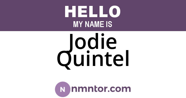 Jodie Quintel
