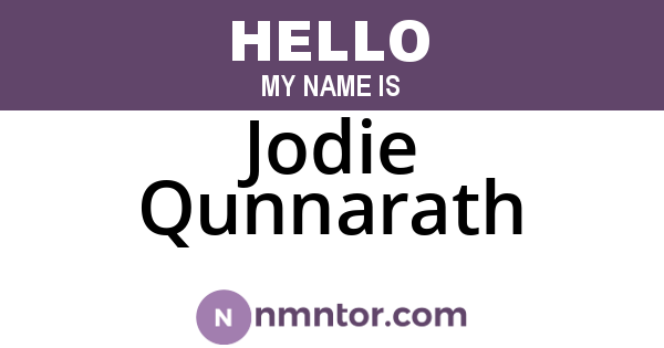 Jodie Qunnarath