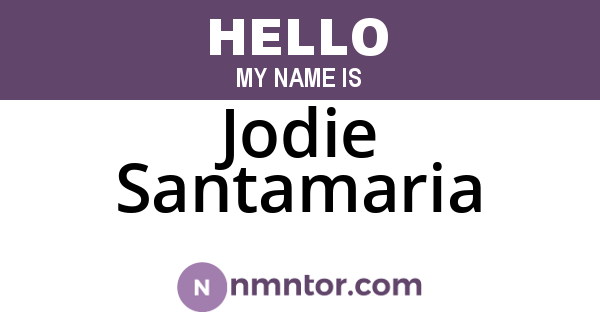 Jodie Santamaria