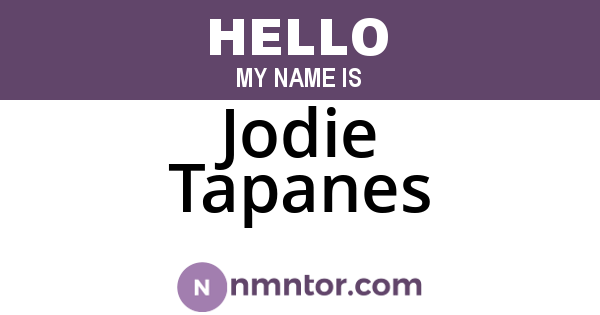 Jodie Tapanes