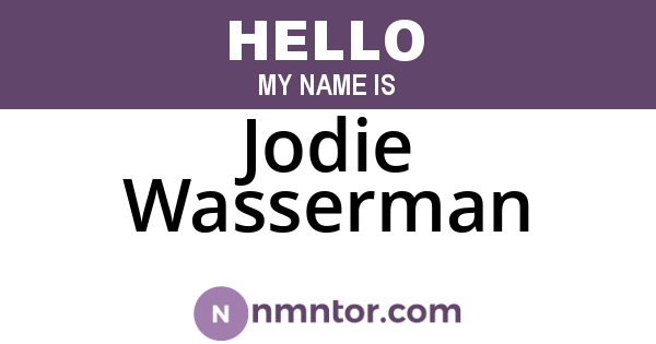 Jodie Wasserman