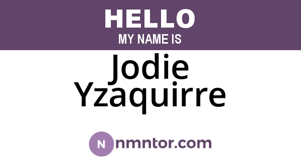 Jodie Yzaquirre