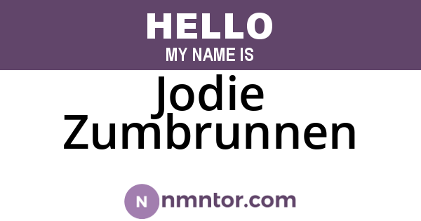 Jodie Zumbrunnen