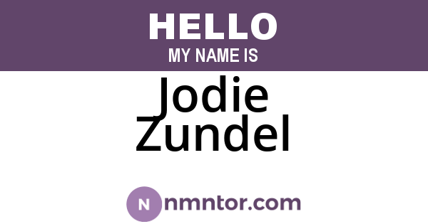 Jodie Zundel