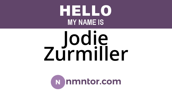 Jodie Zurmiller