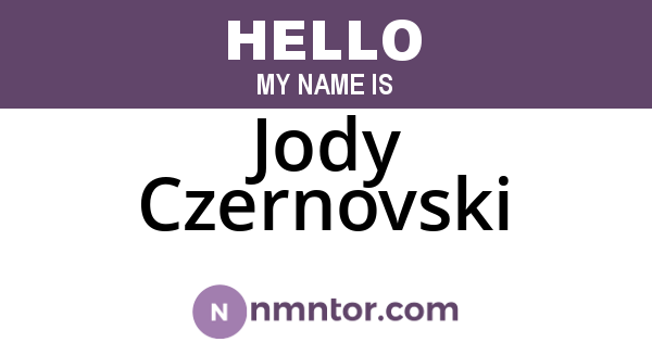 Jody Czernovski