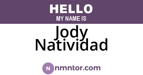 Jody Natividad