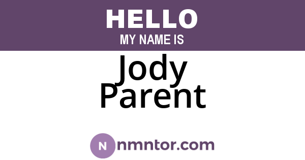 Jody Parent