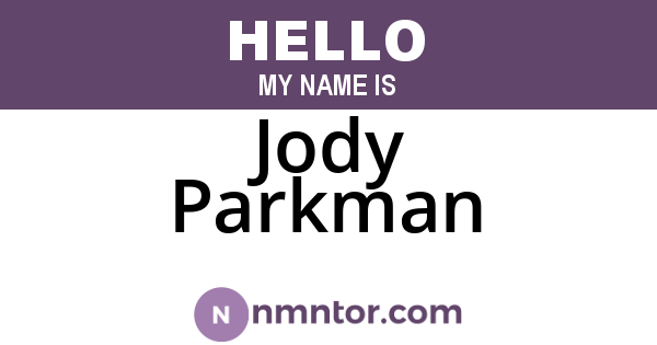 Jody Parkman