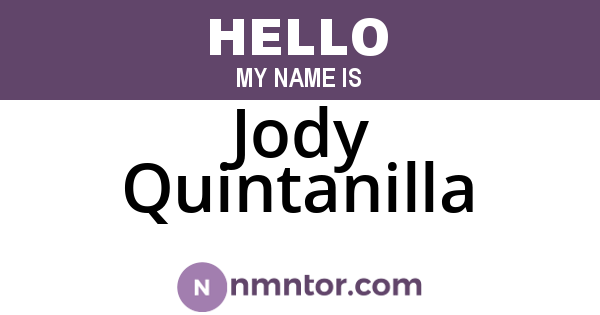 Jody Quintanilla