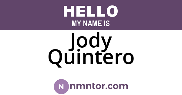 Jody Quintero