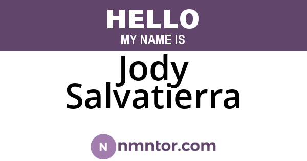 Jody Salvatierra