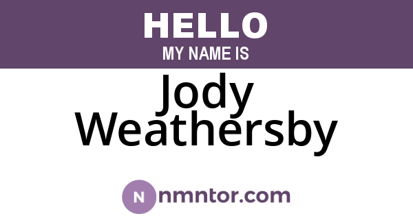 Jody Weathersby