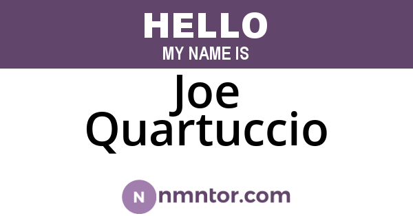 Joe Quartuccio