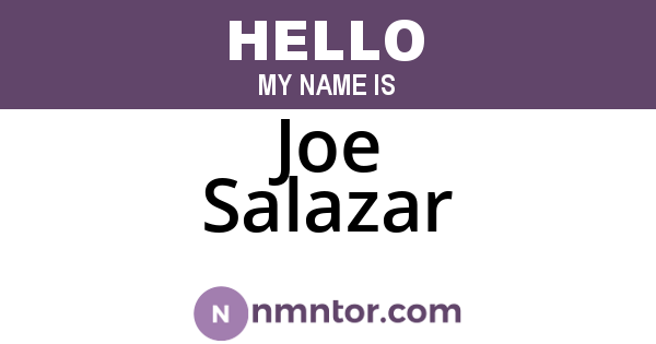 Joe Salazar