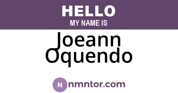 Joeann Oquendo