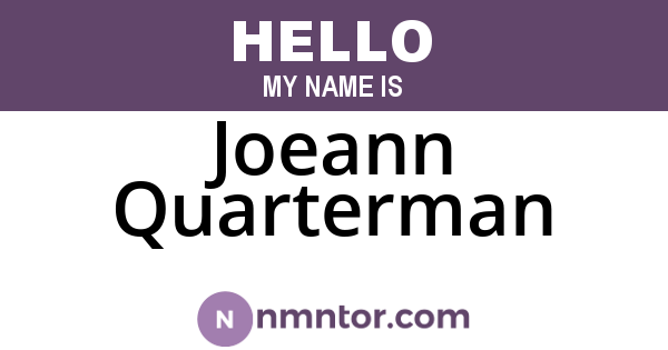 Joeann Quarterman