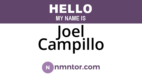 Joel Campillo