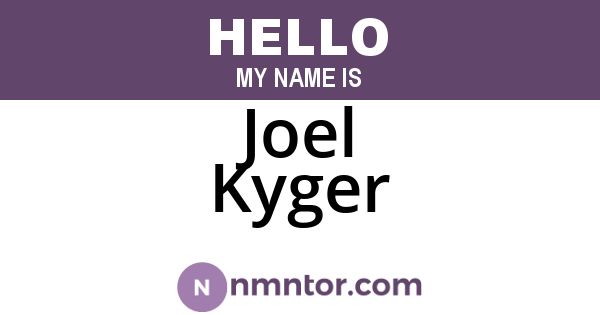 Joel Kyger
