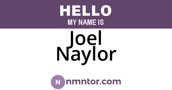 Joel Naylor