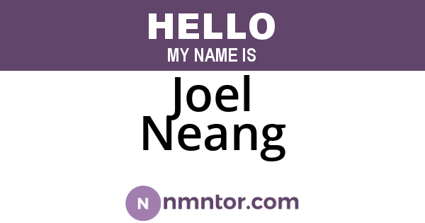 Joel Neang