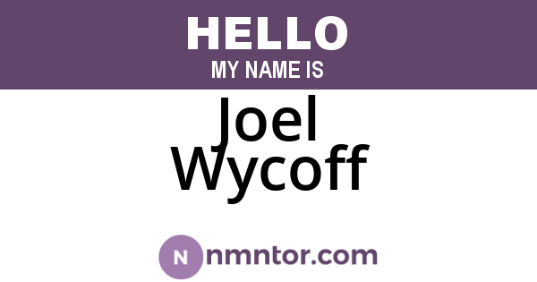 Joel Wycoff