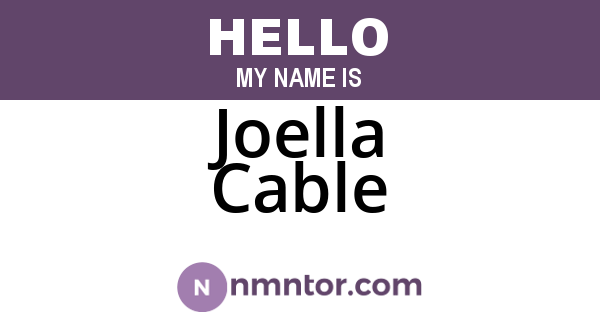 Joella Cable