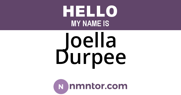 Joella Durpee