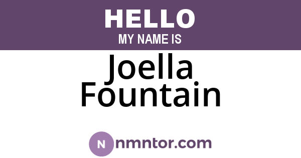 Joella Fountain