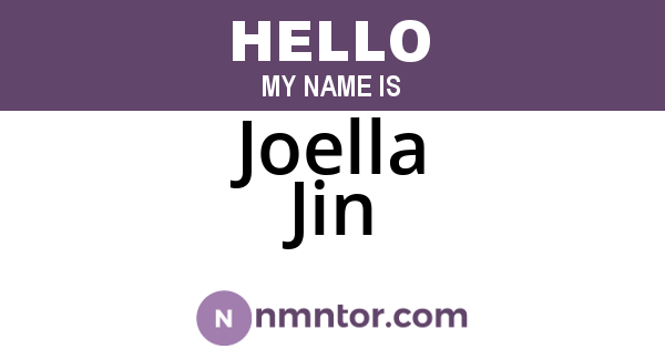 Joella Jin