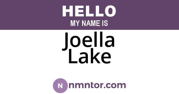 Joella Lake