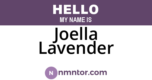 Joella Lavender