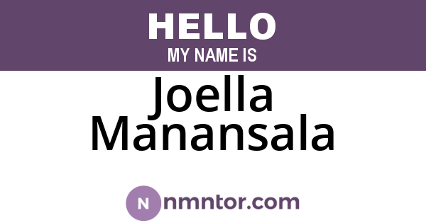Joella Manansala