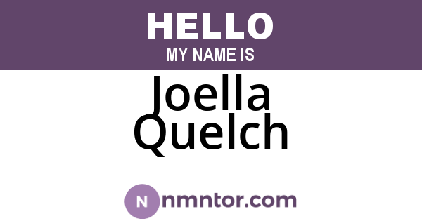 Joella Quelch