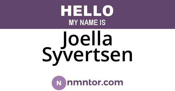 Joella Syvertsen