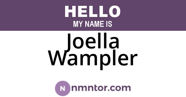 Joella Wampler