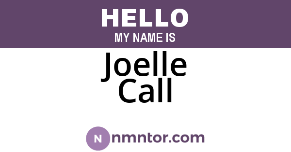 Joelle Call