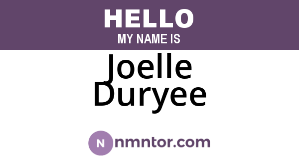 Joelle Duryee