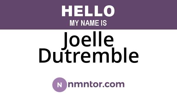 Joelle Dutremble