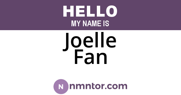 Joelle Fan