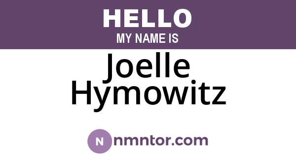 Joelle Hymowitz