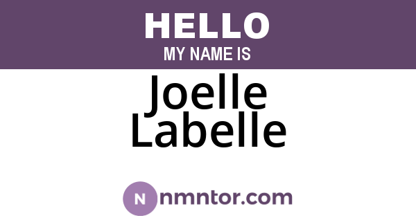 Joelle Labelle