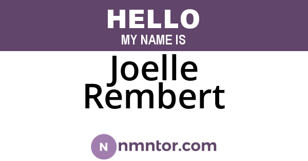 Joelle Rembert