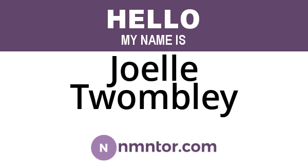 Joelle Twombley