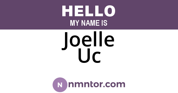 Joelle Uc