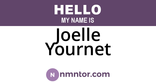 Joelle Yournet