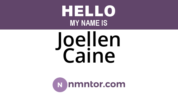 Joellen Caine
